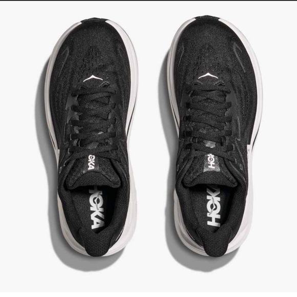 Hoka one one Clifton10 Women's running shoes black&white very soft for long day - Picture 5 of 7